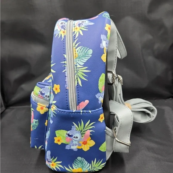 Loungefly Stitch Tropical Mini Backpack - Picture 4 of 6